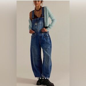 Free People Blue Denim Overalls (B0052)